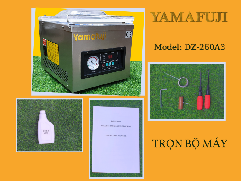 Máy hút chân không Yamafuji DZ-260A3 (Inox 201)