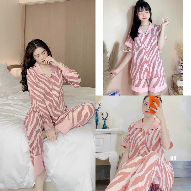 Bộ pyjama Vằn hồng mango HHC Store