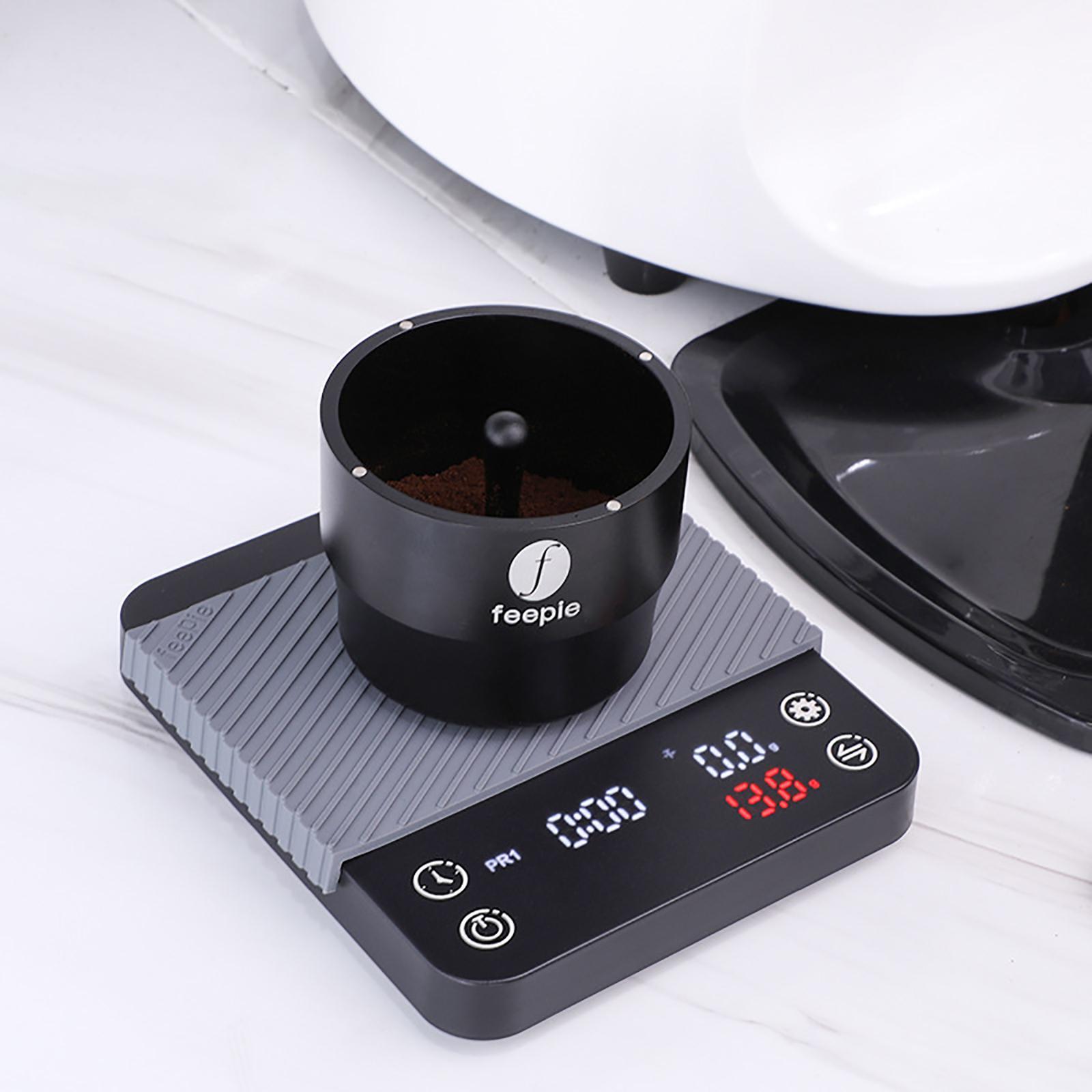 Coffee Powder Picker Magnetic Aluminum Alloy Feeding Cup for Grinder 51/58mm