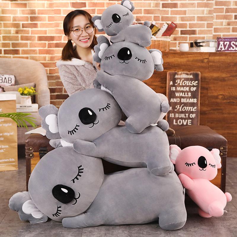 35-75Cm Siêu Mềm Koala Sang Trọng Đồ Chơi Thú Nhồi Bông Koala Sang Trọng Gối Ôm Ngủ Đệm Cho Đồ Chơi Trẻ Em hồng Xám Quà Tặng Sinh Nhật