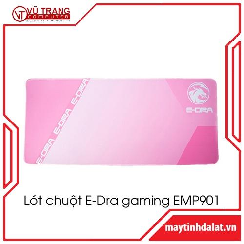 Lót chuột, pad chuột gaming E-Dra EMP901 màu hồng khổ lớn - hàng chính hãng