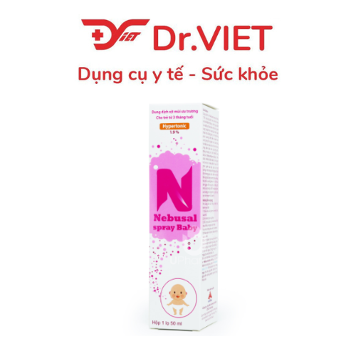 Dung dịch xịt mũi  baby Nebusal spay 1.9%