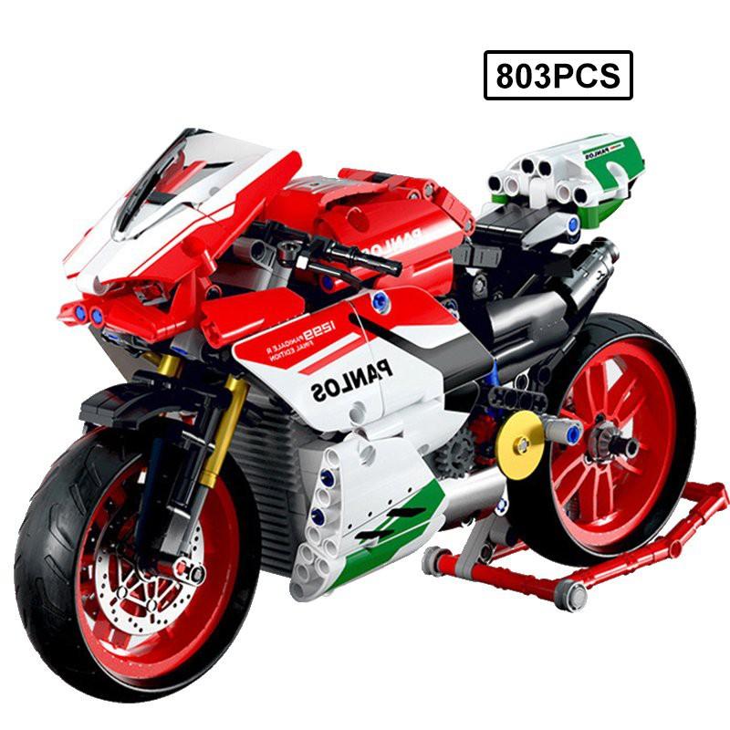 (Có Sẵn )đồ chơi Lắp ráp XE MOTO DUCATIS 1299 PANIGALER FINAL EDITION 672001