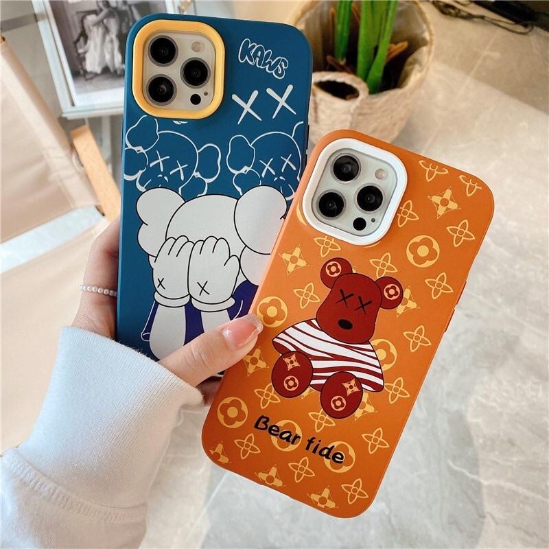 Ốp chống bẩn in hình tách viền camera cạnh vuông cho 7plus 8plus xsmax 11 11Promax 12 12pro 12promax 13 13Promax