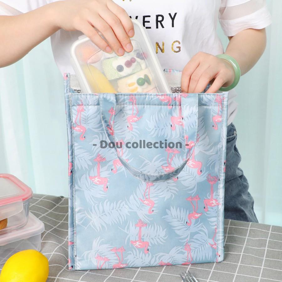 Túi Giữ Nhiệt Đựng Cơm Trưa Chống Thấm Cao Cấp Dáng Đứng Vải Oxford 600D 25x19x29cm Lunch Bag - Mã TG011