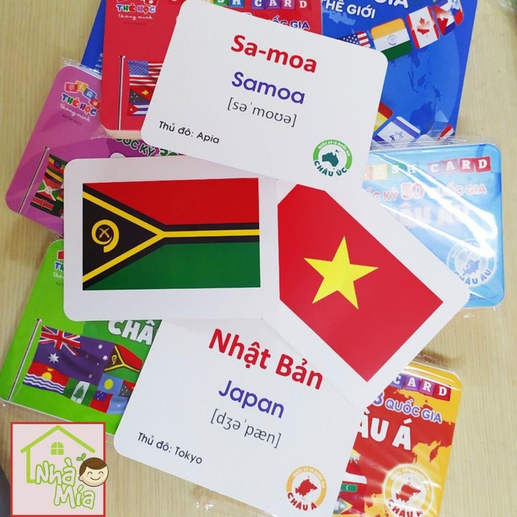 Thẻ Flashcard thẻ các nước - Cùng bé khám phá các quốc gia trên thế giới