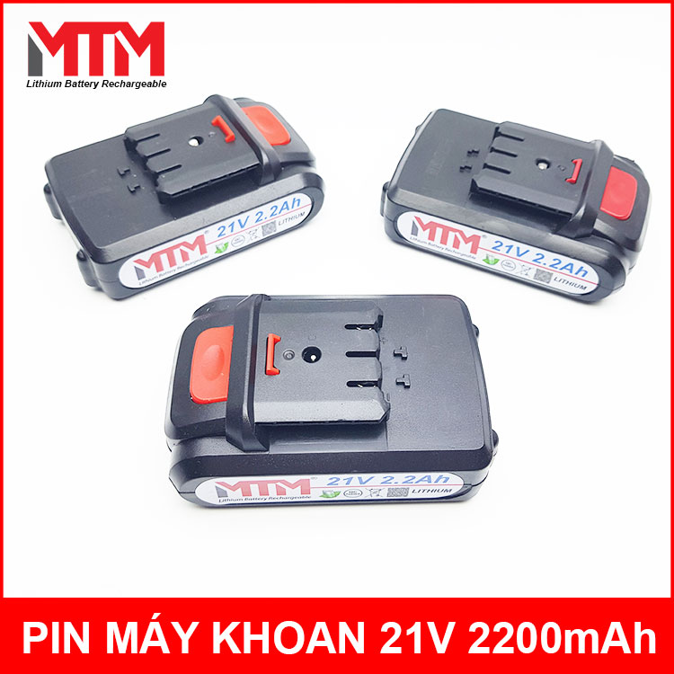 Pin máy khoan vít cầm tay 21V 2200mAh MTM chuẩn C chính hãng