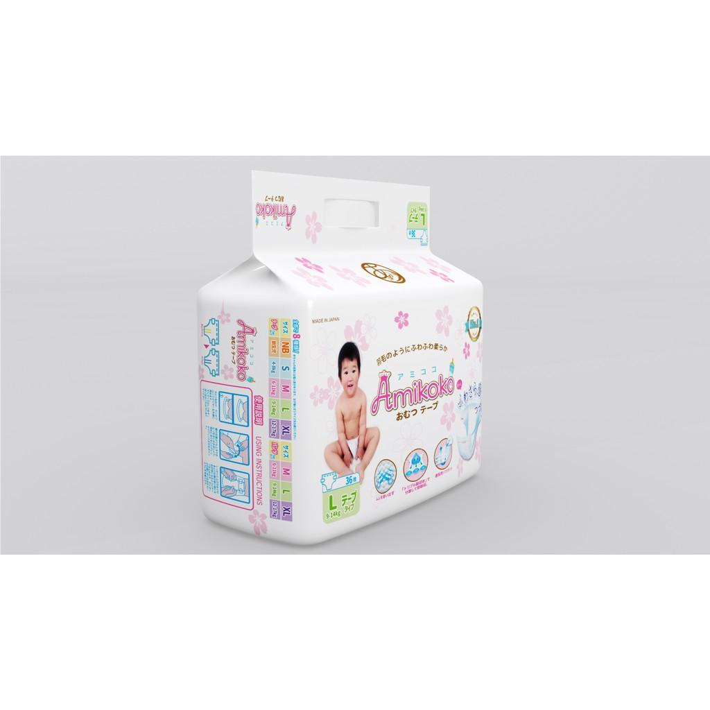 Bỉm - Tã dán Amikoko size L 36