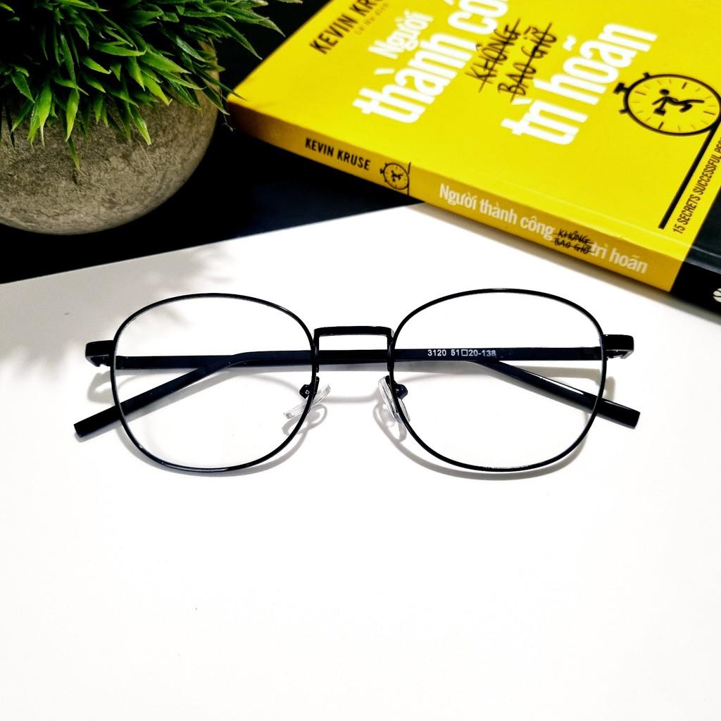 Gọng kính cận kim loại Unisex Glasses Garden 38k - Có lắp mắt theo yêu cầu