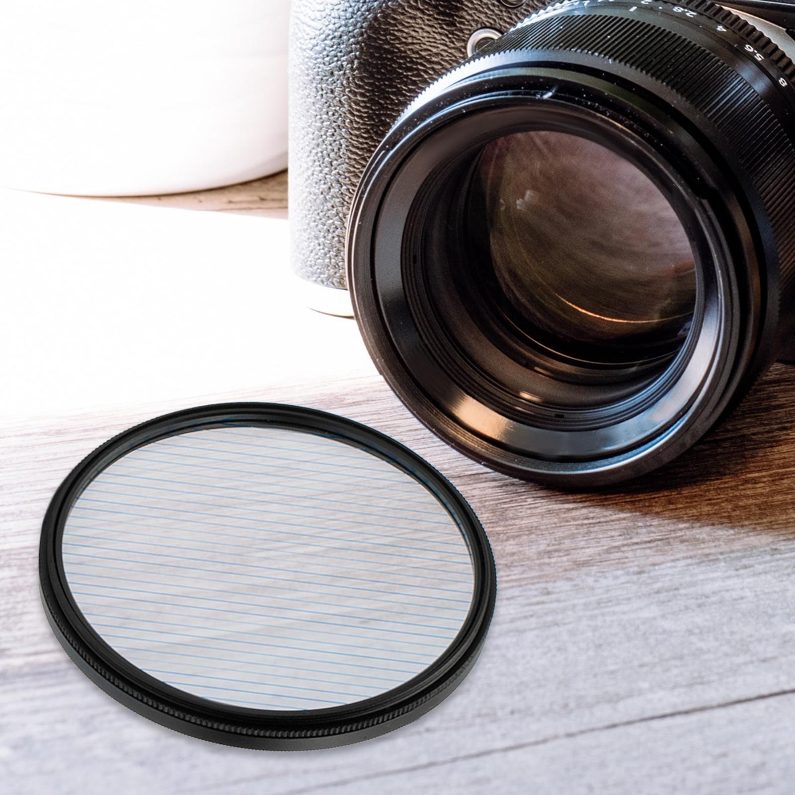 Blue Streak Filter W/Rotating Effects Filter for DSLR Cinematice Video 58mm
