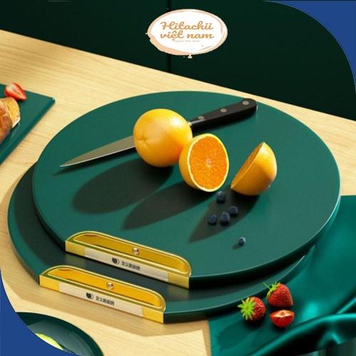 Thớt Nhựa PE đa năng chống nấm mốc kháng khuẩn, Thớt tròn đường kính 33cm-Vệ Sinh Dễ Dàng