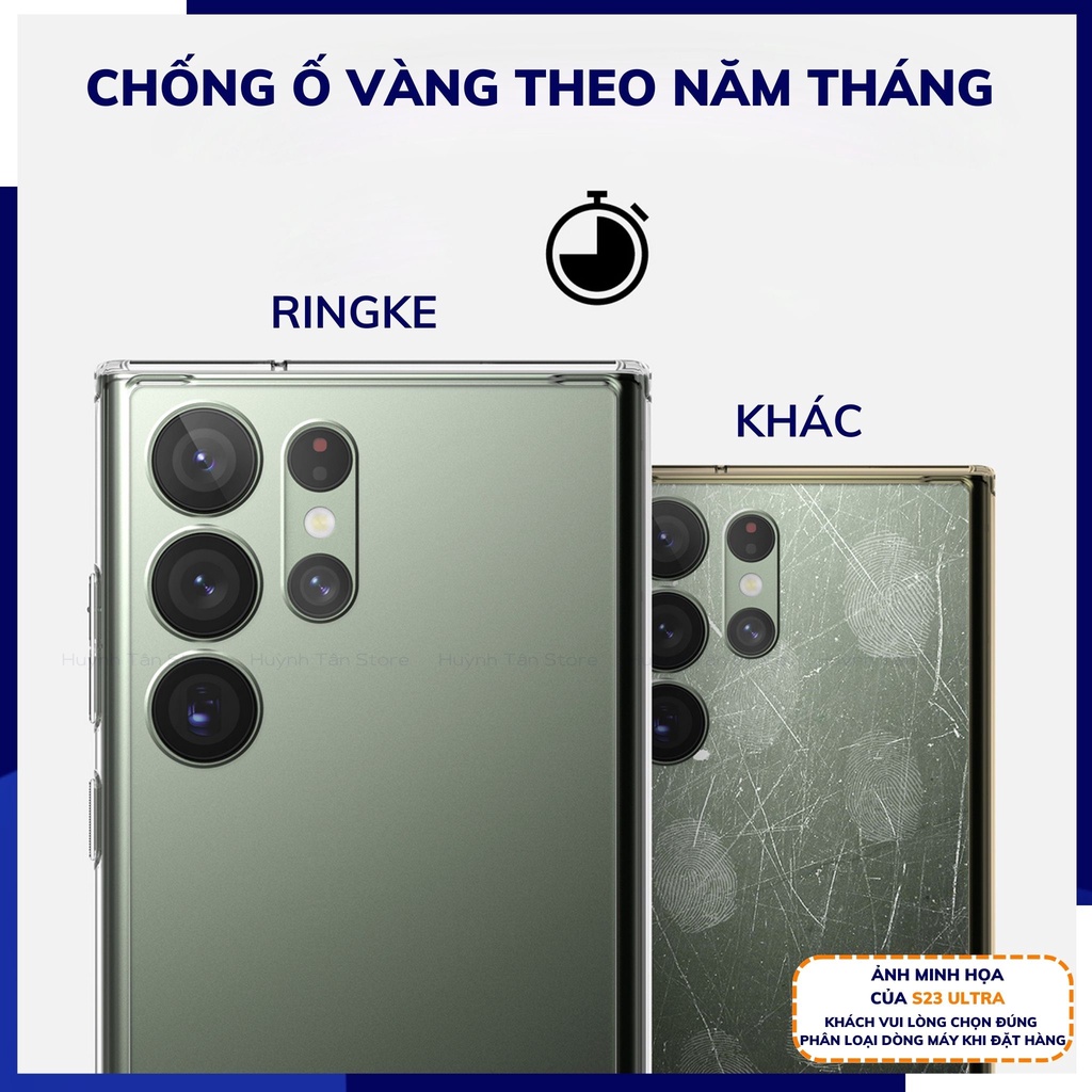 Ốp lưng s23 ultra s23 plus RINGKE chính hãng trong suốt chống sốc FUSION X chống ố vàng phụ kiện điện thoại huỳnh tân store - Hàng nhập khẩu