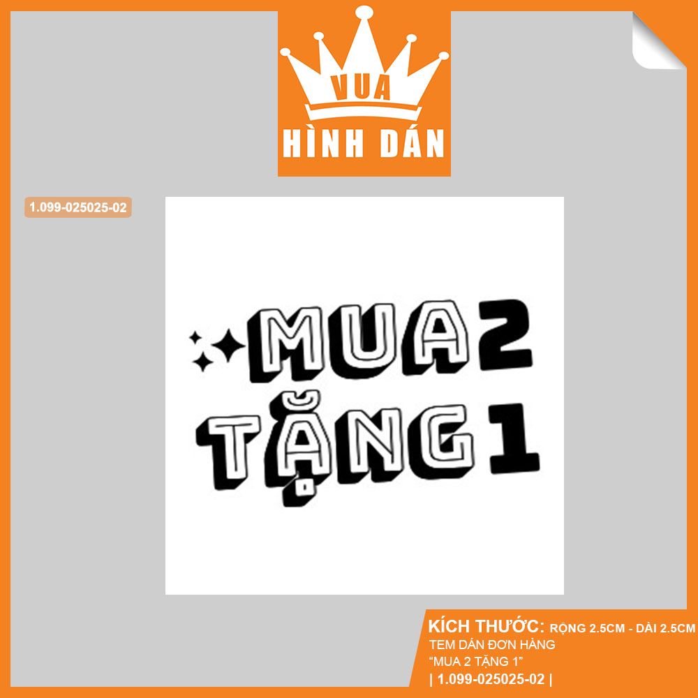 Set 100/200 tem dán mini MUA 2 TẶNG 1 dán lên sản phẩm hoặc kiện hàng dành cho shop