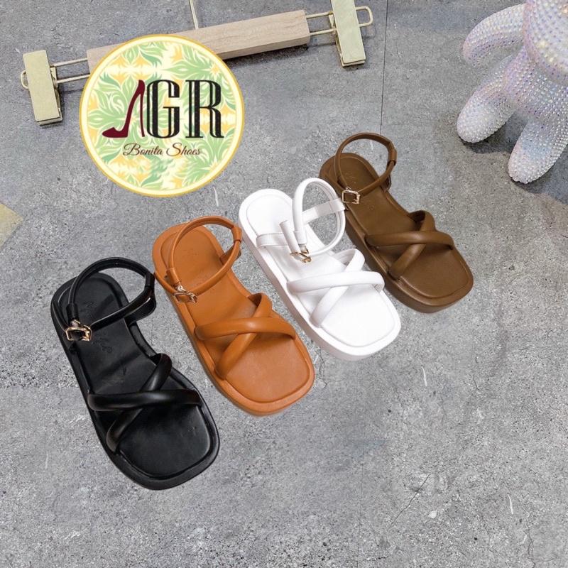 Sandal xuồng dây tròn quai X khoá gài xinh 2,5 cm