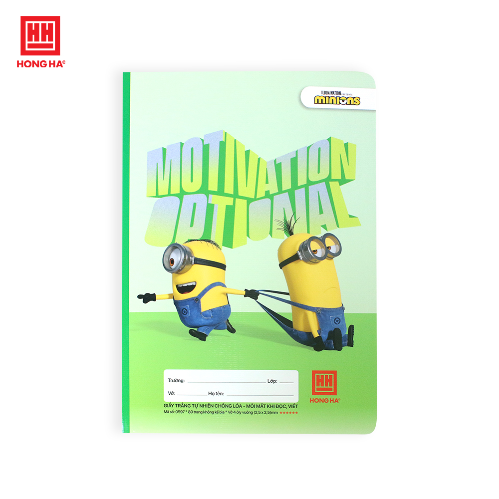 Vở 4 ô ly Minions Fun 80 trang - 0597