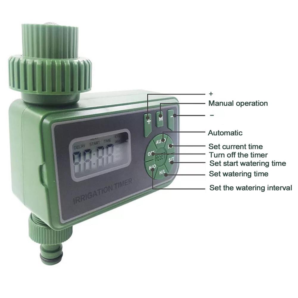 LCD Screen Garden Irrigation Control Device Auto Water Saving Irrigation Controller Digital Plant Watering Timer
