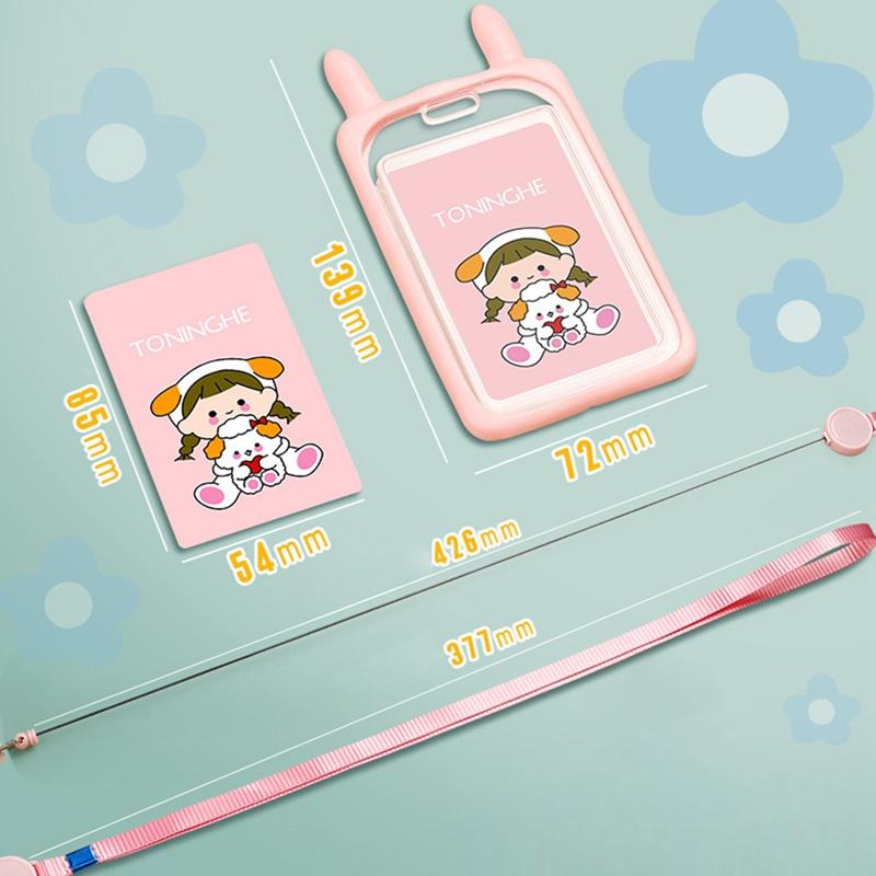 Tmdbyx Dây Đeo Thẻ Học Sinh/Sinh Viên Trong Suốt Mềm Mại Có Thể Thu Gọn 37.7cm