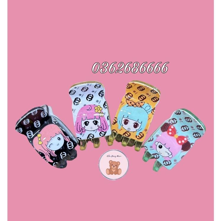 Kẹp Càng Cua 5 Răng Hoạ Tiết Gấu Dâu Lotso Dễ Thương