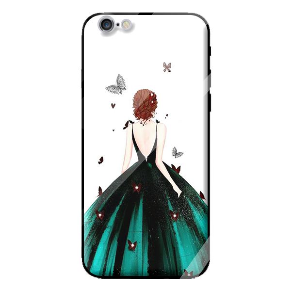 Ốp kính cường lực cho iPhone 6 mẫu công chúa 11 - Hàng chính hãng