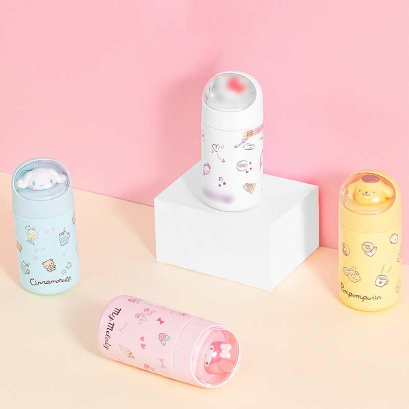 Đồng Hồ Nam Dây Thép Không Gỉ Hoạt Hình Bình Giữ Nhiệt Chân Không 280ML Dễ Thương Trà Cà Phê Sữa Trẻ Em Nước Di Động Cách Nhiệt Giữ Nhiệt