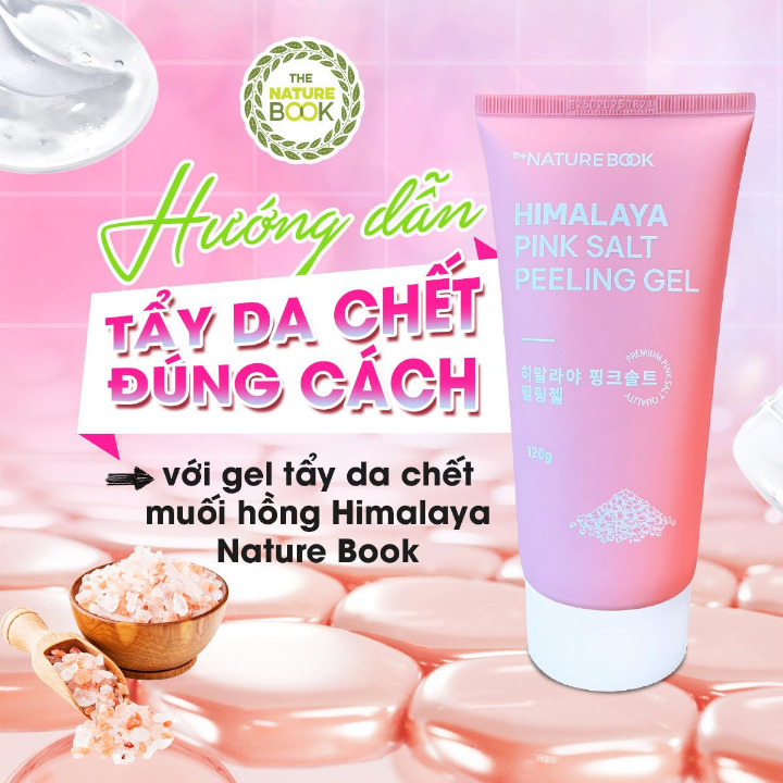 Gel tẩy tế bào chết The Nature Book muối hồng Himalaya Pink Salt Peeling Gel 120g