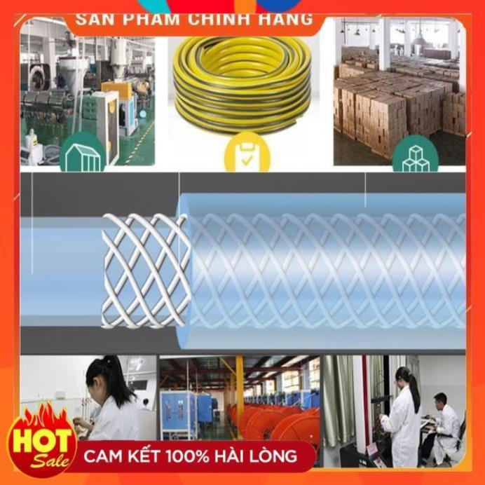 Bộ dây vòi xịt nước rửa xe, tưới cây . tăng áp 3 lần, loại 3m,5m 206587 cút sập,nối vàng+ tặng mở chai