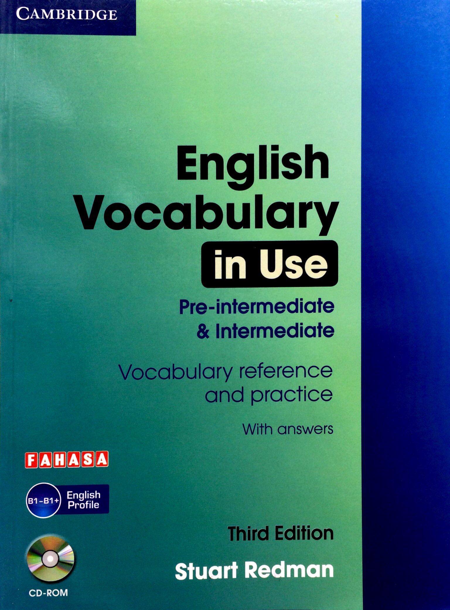 Hình ảnh English Vocabulary in Use: Pre-Intermediate and Intermediate Book with Answers: Vocabulary Reference and Practice (Kèm CD)