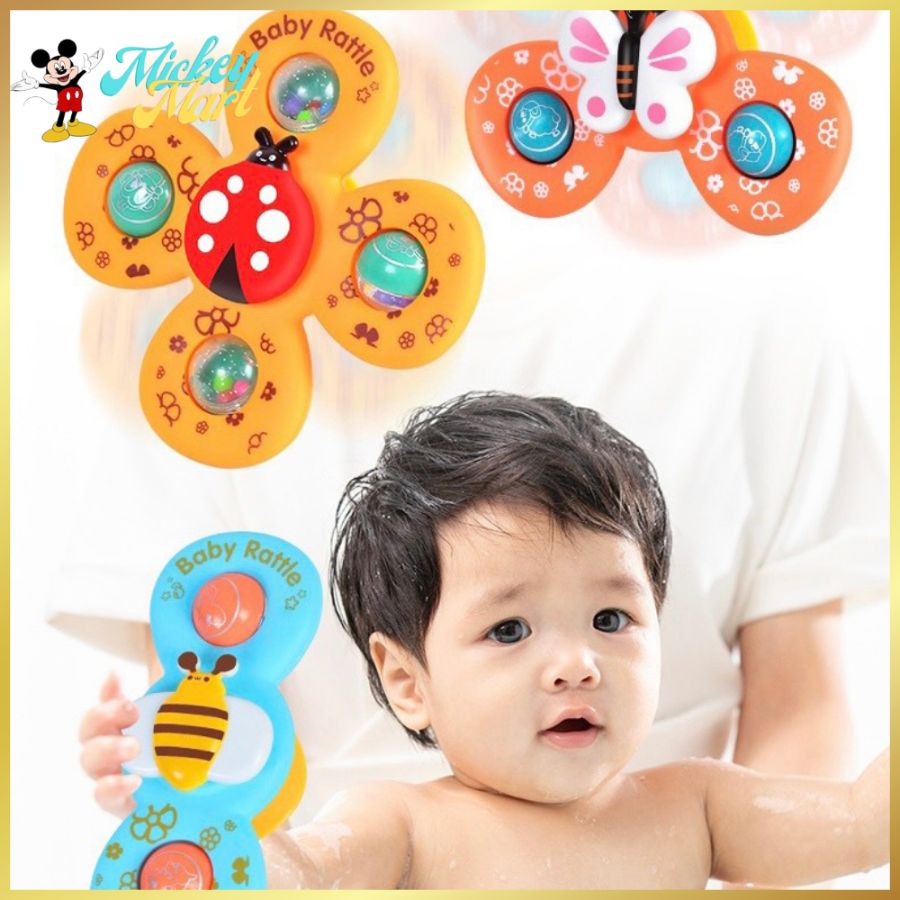 MẪU MỚI Đồ Chơi 3 Con Quay Spinner Xoay 360 độ Hình Côn Trùng Ngộ Nghĩnh Dễ Thương Phát Ra Âm Thanh Vui Nhộn cho Bé