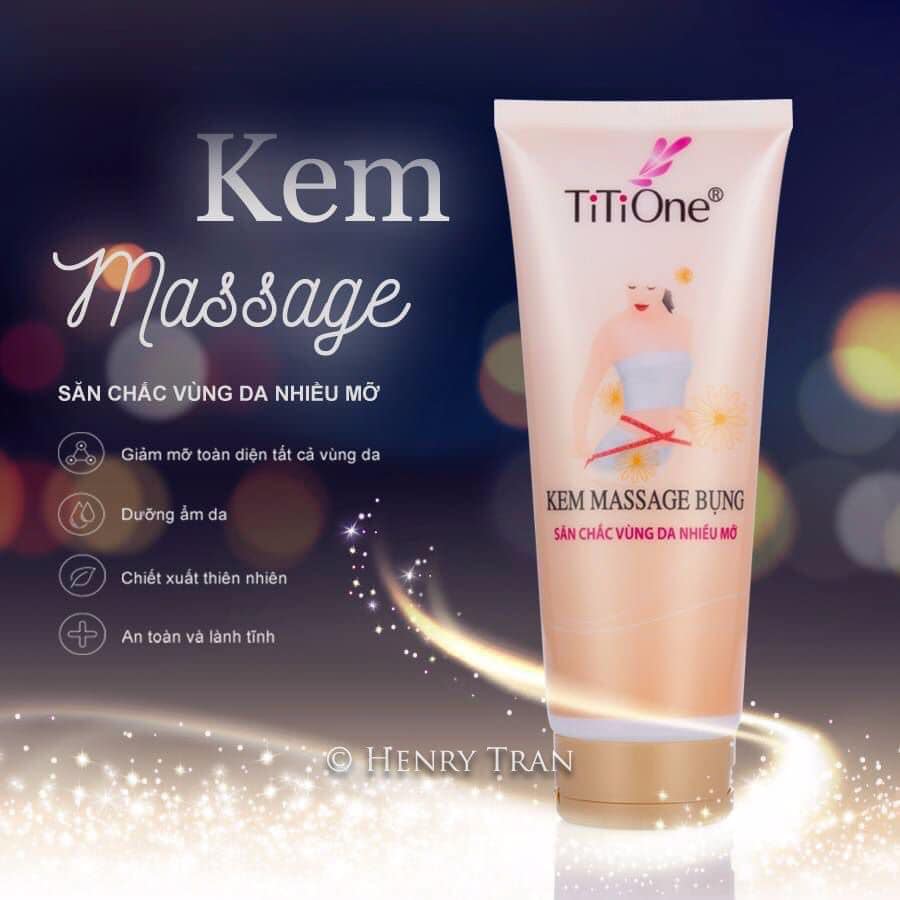 Kem massage tan mỡ bụng giúp săn chắc vòng eo Titione 200g