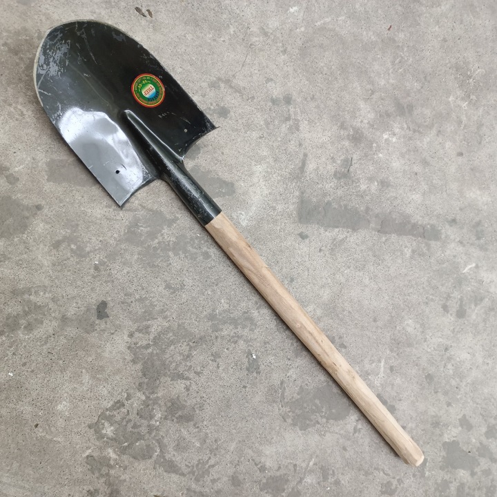 Xẻng công binh dã ngoại, đi câu ,làm vườn cán gỗ dài 65 cm siêu cứng