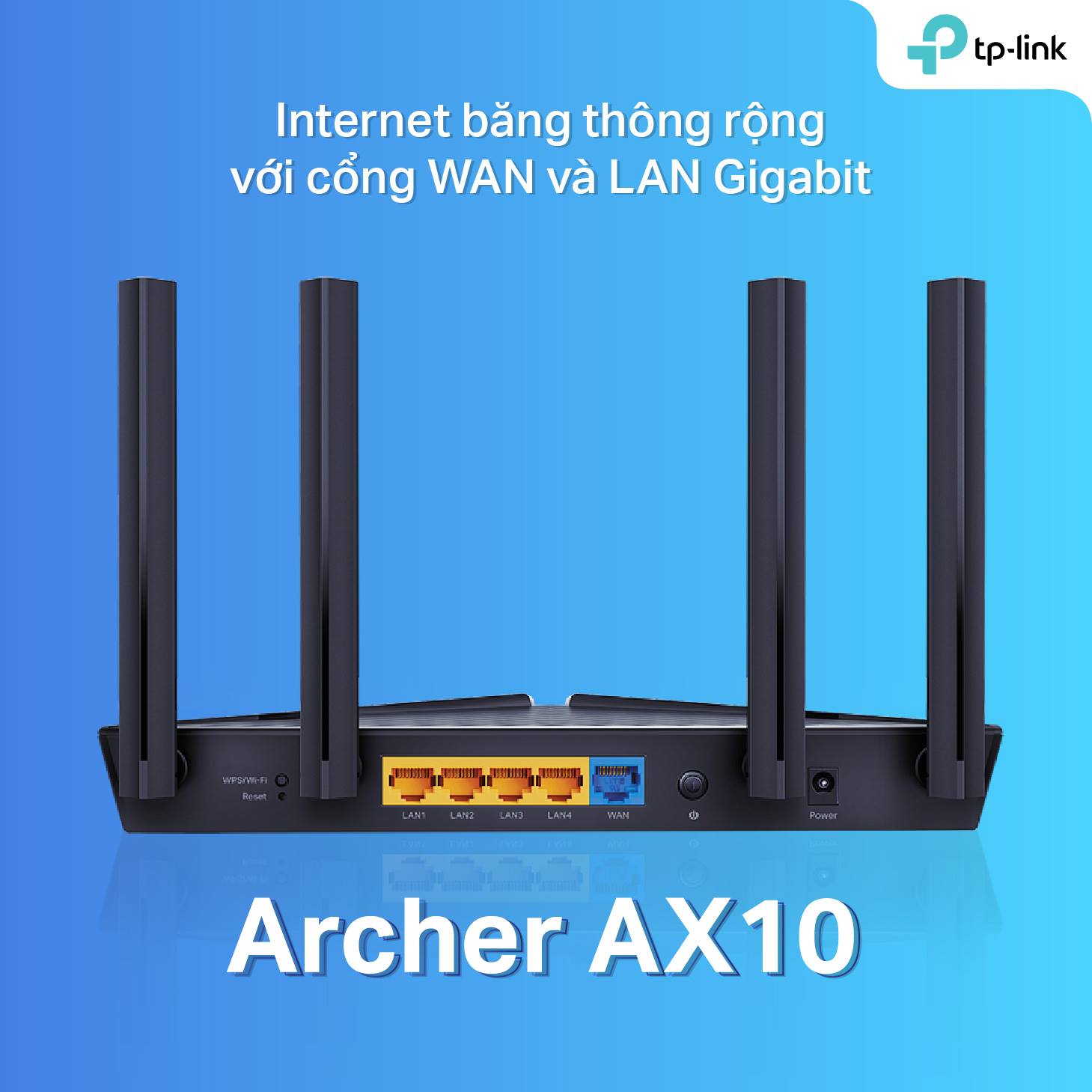 Bộ phát wifi TP-Link Archer AX10 (Wi-Fi 6, AX1500) Hàng Chính Hãng