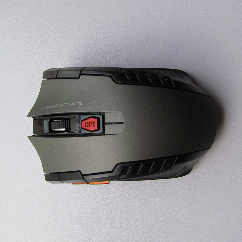 Chuột không dây chơi game 6 nút bấm 2000DPI, Wireless 2.4G màu sắc nét , kiểu dáng nam tính - K1332