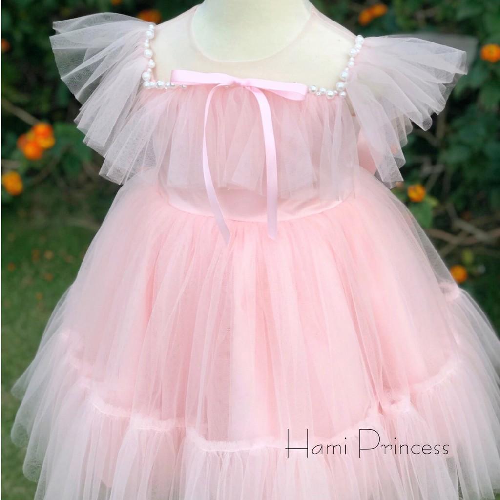 Váy Công Chúa Thiết Kế Cánh Tiên Điệu Đà Cho Bé Gái Tiệm công chúa nhỏ Tặng Kèm Phụ Kiện