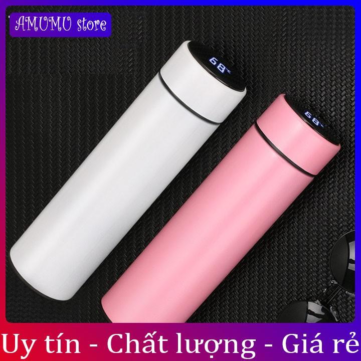 Bình Giữ Nhiệt 500ml Nắp Cảm Ứng Nhiệt Độ Inox 304 Cao cấp