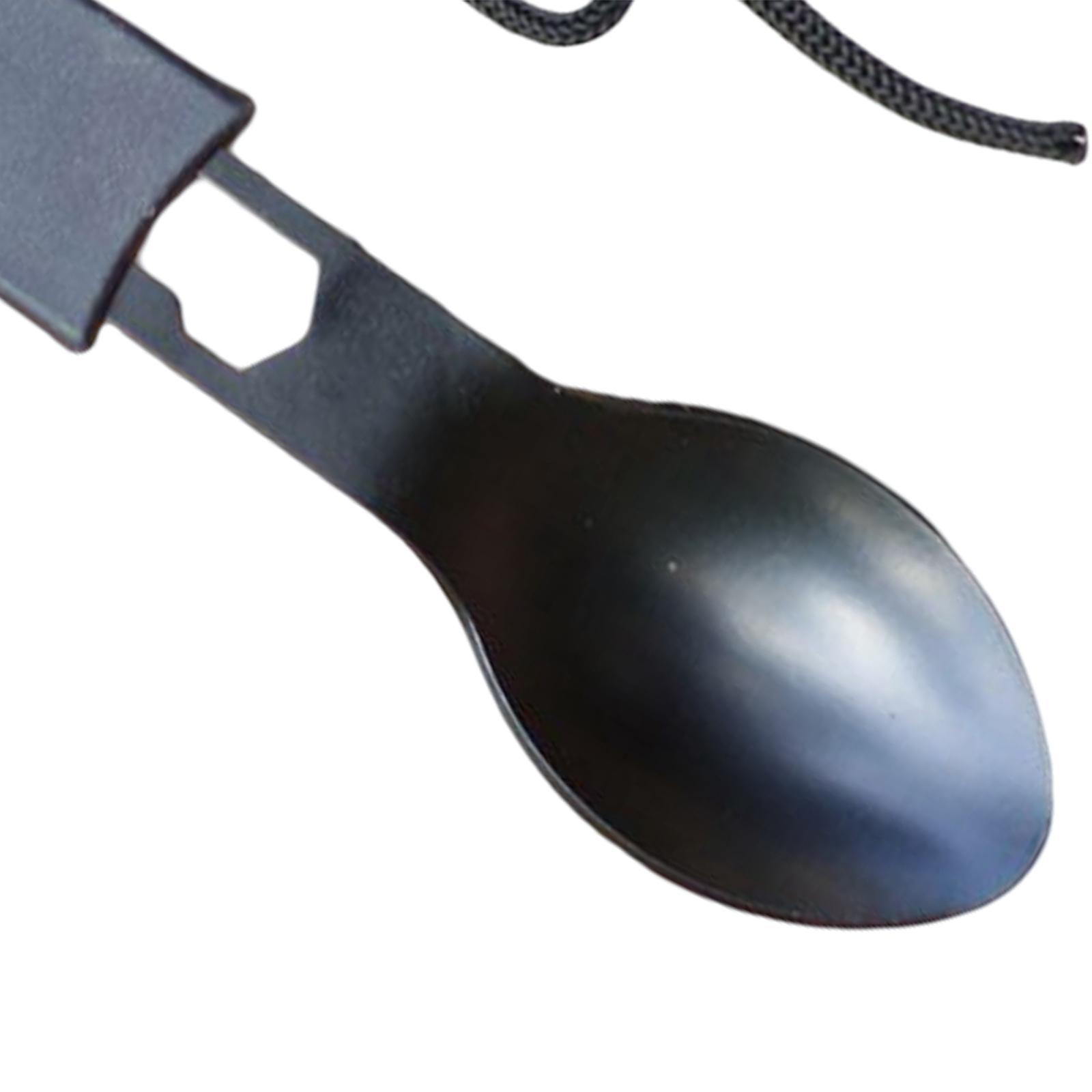 8 in1 Multifunction Tableware Spoon Camping Bottle Opener Fork Knife