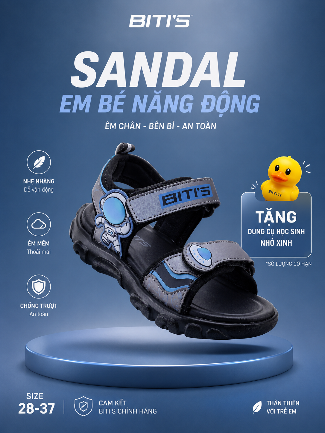 Sandal Biti's bé trai siêu nhẹ  (size 28-37)