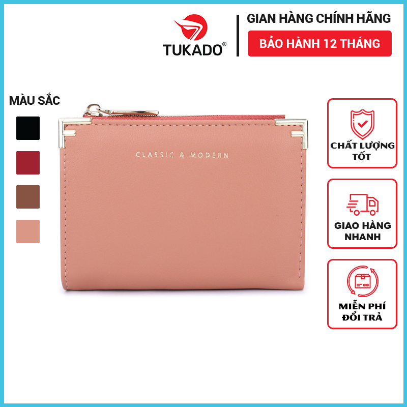 Ví Ngắn Nữ Mini Cầm Tay Thời Trang TAILIAN Nhỏ Gọn Dễ Thương Đựng Tiền Da Cao Cấp Cực Đẹp TL40