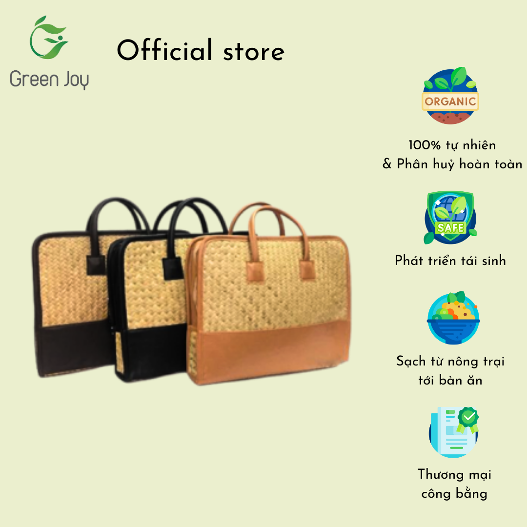 Túi đựng laptop cỏ bàng Green Joy