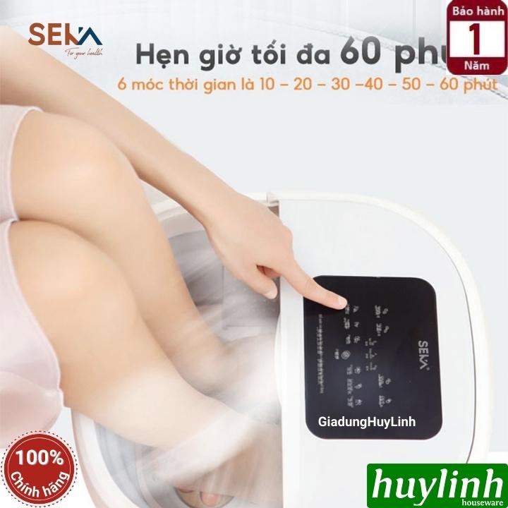 Bồn ngâm massage chân Seka SK195 - 4 mâm xoay + sục khí + điều khiển từ xa - Hàng chính hãng