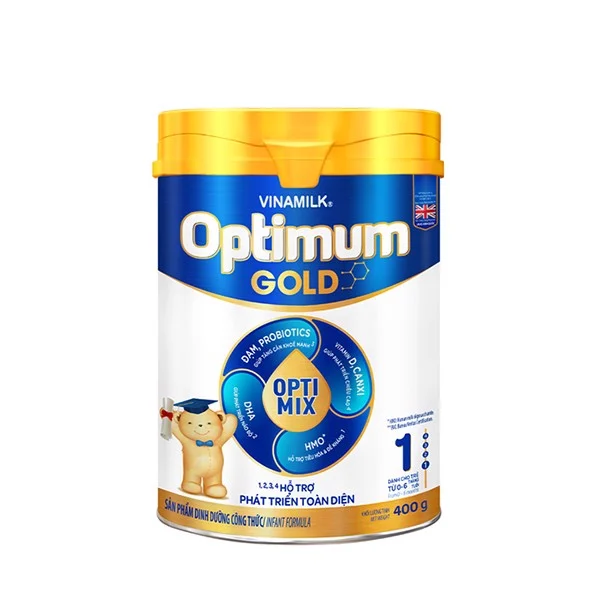 Sữa Bột Vinamilk Optimum Gold 1 Dành Cho Bé Từ 0-6 Tháng Tuổi - Hộp Thiếc 400g