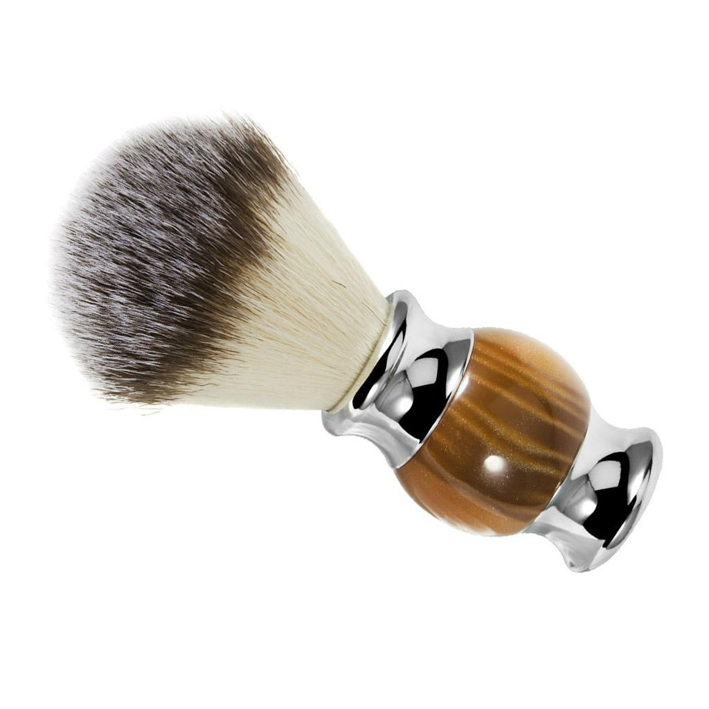 Home Barber Shop Man Beard Shaving Soap Brush Facial Hair Handle