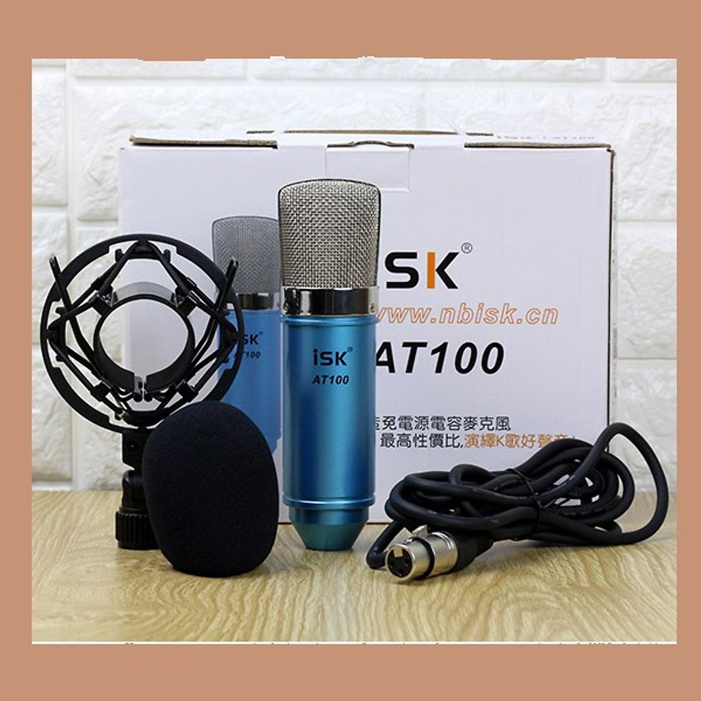 Micro Thu Âm Livestream Karaoke ISK AT100 - Hàng Chính Hãng