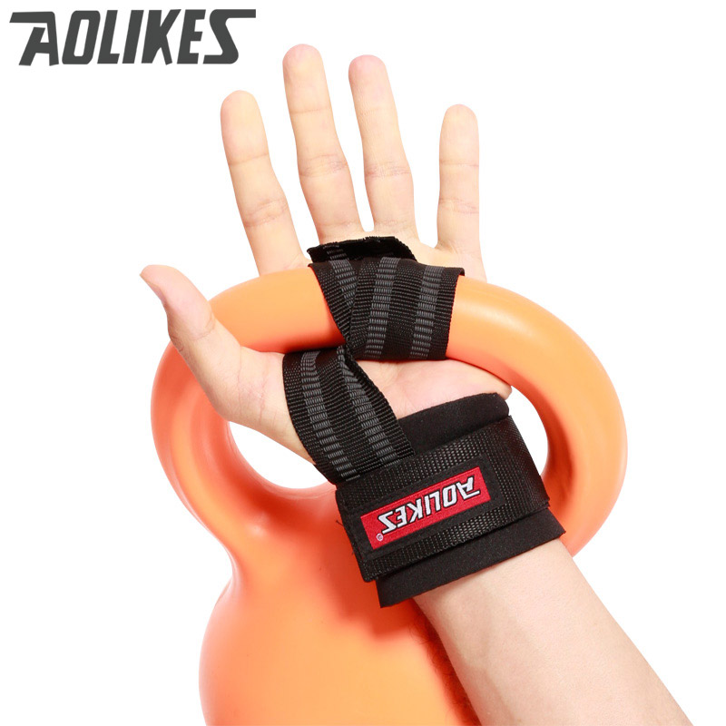 Dây kéo lưng trợ lực cổ tay tập gym AOLIKES A-7638 Sports Fitness Protection Help Wristbands