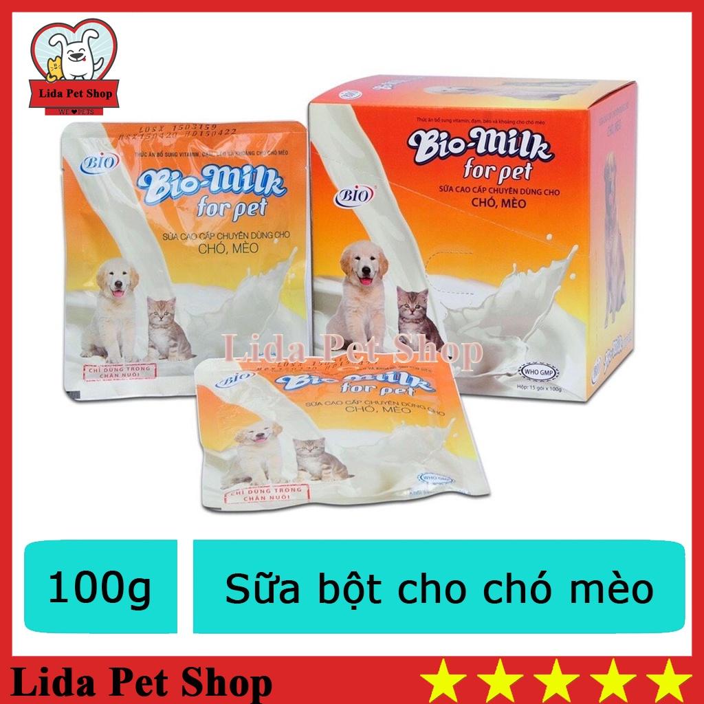 Sữa cho chó mèo Bio Milk 100g Sữa bột dinh dưỡng cho thú cưng