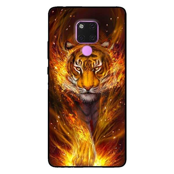 Ốp lưng dành cho Huawei 5t - Mate 20 - Mate 20 Pro mẫu Tranh Hổ Lửa
