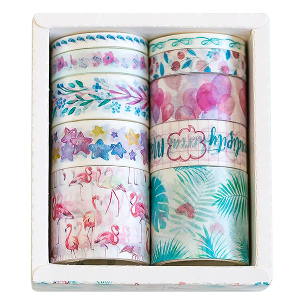 Bộ 10 Băng Keo Trang Trí Washi Tape The Wind Blows