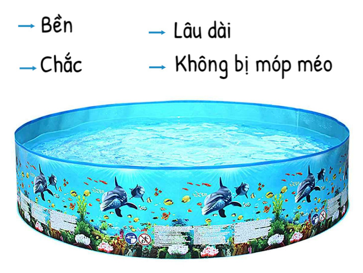 HỒ BƠI NHỰA CỨNG CHO BÉ (122 x 25 cm)