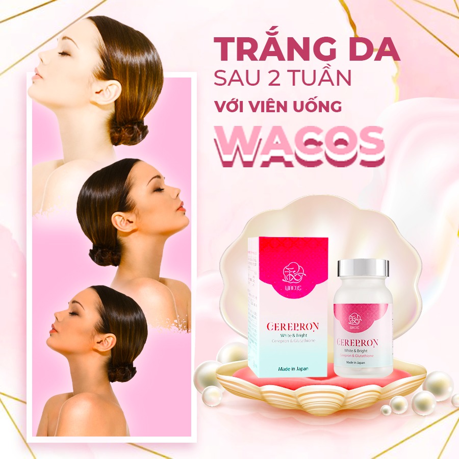 Viên Uống Trắng Da, Mờ Thâm, Giảm Nám Nhật Bản WACOS Cerepron 60 Viên