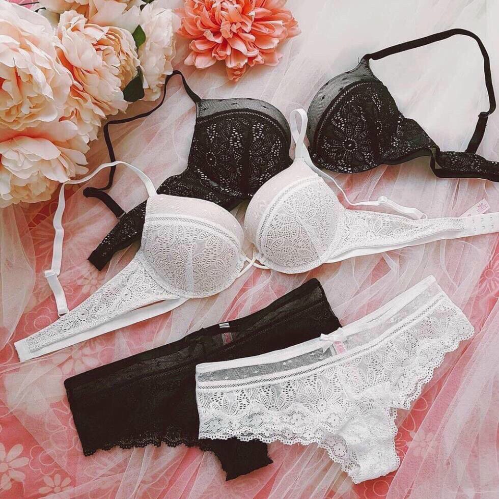 Bộ đồ lót vicky ren dây lưng chéo sexy cao cấp