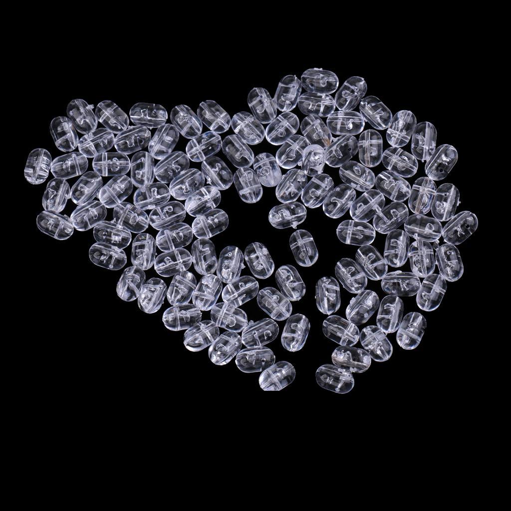 400pcs Lightweight Oval Fishing Beads Rig Making Beads Stop Beads Tackle